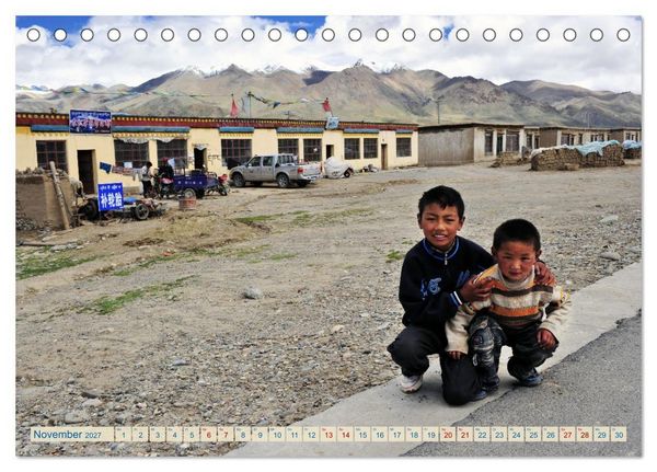 Produktbild: Begegnungen am Wegesrand &ndash; Auf dem Weg von Kashgar nach Lhasa (Tischkalender 2027 DIN A5 quer), CALVENDO Monatskalender