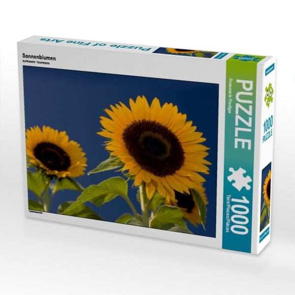 CALVENDO Puzzle Sonnenblumen | 1000 Teile Lege-Größe 64x48cm Foto-Puzzle für glückliche Stunden