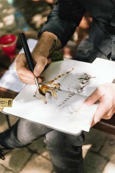 Produktbild: da Vinci COLINEO Aquarellpinsel Felix Schinberger, Reisepinsel 2er Set: Gr&ouml;&szlig;e 4+10