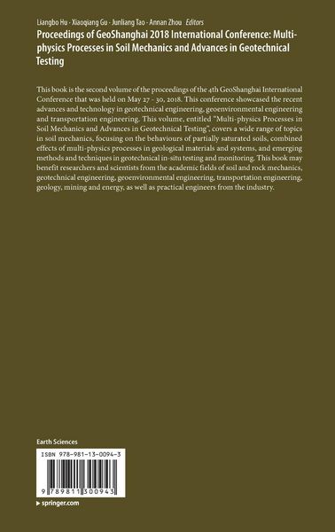 Produktbild: Proceedings of GeoShanghai 2018 International Conference: Multi-physics Processes in Soil Mechanics and Advances in Geotechnical Testing