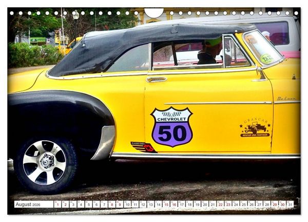 Produktbild: Chevy '50 - Mit 75 unterwegs in Kuba (Wandkalender 2026 DIN A4 quer), CALVENDO Monatskalender