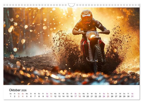 Produktbild: Motocross Erlebnisse (Wandkalender 2026 DIN A3 quer), CALVENDO Monatskalender