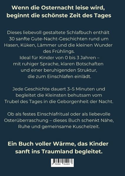 Produktbild: Mein erstes Oster-Schlafbuch, 30 zauberhafte Einschlafgeschichten f&uuml;r die Kleinsten