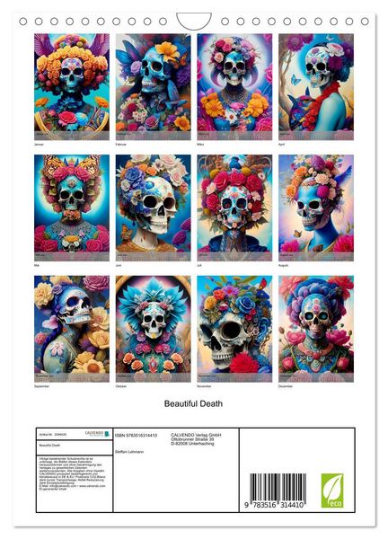 Produktbild: Beautiful Death (Wandkalender 2026 DIN A4 hoch), CALVENDO Monatskalender