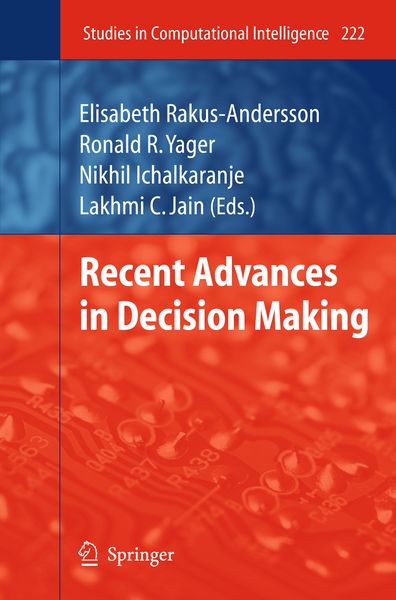 Produktbild: Recent Advances in Decision Making