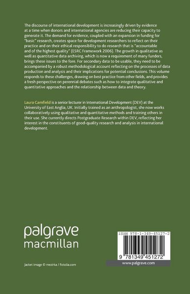 Produktbild: Methodological Challenges and New Approaches to Research in International Development