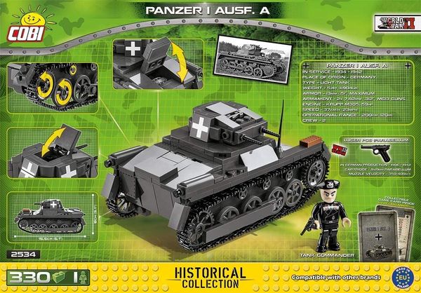 COBI 2534 - Historical Collection, Panzer AUSF.A, Bausatz