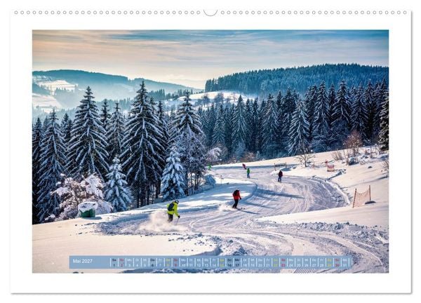 Produktbild: Th&uuml;ringer Winterlandschaften (hochwertiger Premium Wandkalender 2027 DIN A2 quer), Kunstdruck in Hochglanz