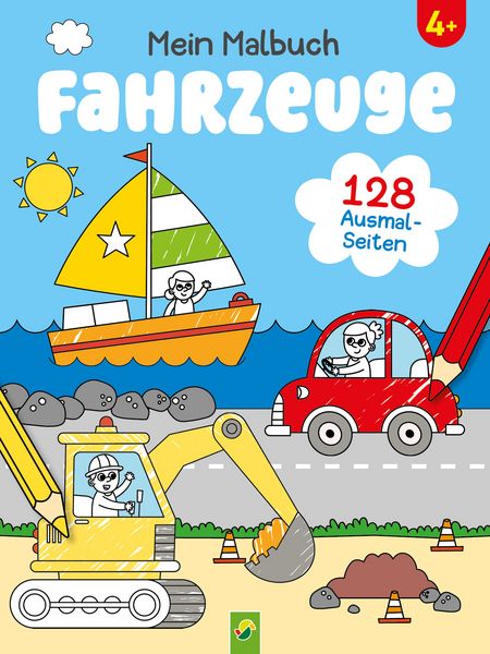 Mein Malbuch Fahrzeuge, Taschenbuch von Schwager & Steinlein Verlag, Schwager & Steinlein, 9783849947934