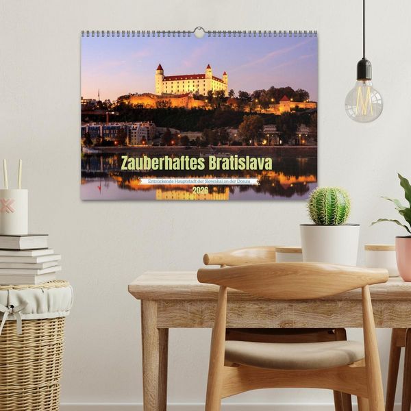 Produktbild: Zauberhaftes Bratislava - Entz&uuml;ckende Hauptstadt der Slowakai an der Donau (Wandkalender 2026 DIN A3 quer), CALVENDO Monatskalender