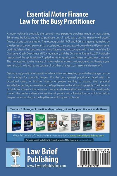 Produktbild: Essential Motor Finance Law for the Busy Practitioner