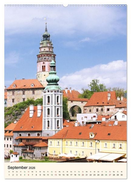 Produktbild: Krumau in Tschechien - Wundersch&ouml;nes Cesky Krumlov (hochwertiger Premium Wandkalender 2026 DIN A2 hoch), Kunstdruck in Hochglanz