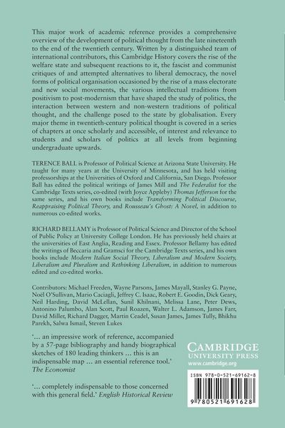 Produktbild: The Cambridge History of Twentieth-Century Political Thought