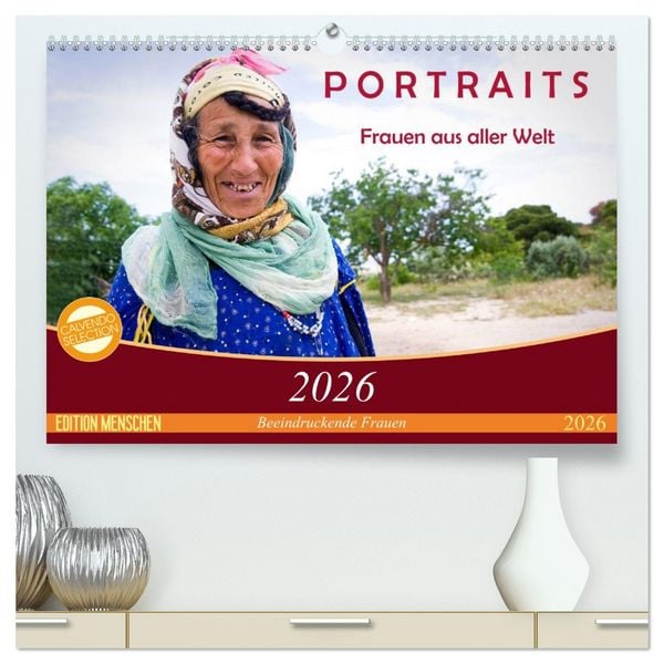 Produktbild: PORTRAITS - Frauen aus aller Welt (hochwertiger Premium Wandkalender 2026 DIN A2 quer), Kunstdruck in Hochglanz