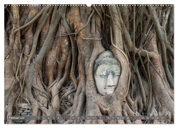Produktbild: Buddha - Momente der inneren Einkehr (hochwertiger Premium Wandkalender 2026 DIN A2 quer), Kunstdruck in Hochglanz