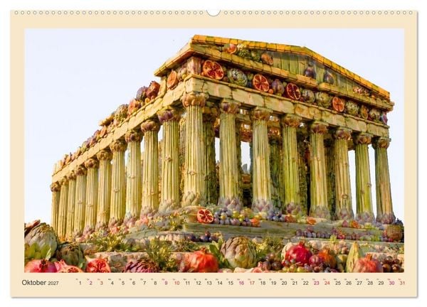 Produktbild: Historische Reiseziele f&uuml;r Vegetarier (hochwertiger Premium Wandkalender 2027 DIN A2 quer), Kunstdruck in Hochglanz