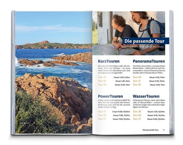 Produktbild: KOMPASS Wanderf&uuml;hrer Sardinien, 75 Touren mit Extra-Tourenkarte