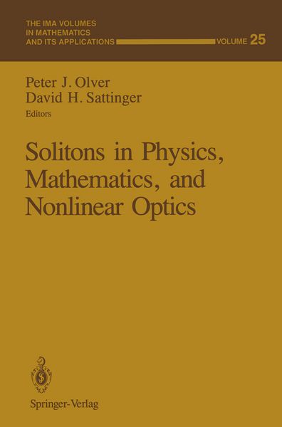 Produktbild: Solitons in Physics, Mathematics, and Nonlinear Optics