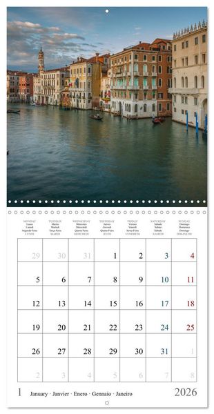 Produktbild: Romantic corners in Venice (Wall Calendar 2026 12 &times; 12 Inch) CALVENDO 12 Month Wall Calendar