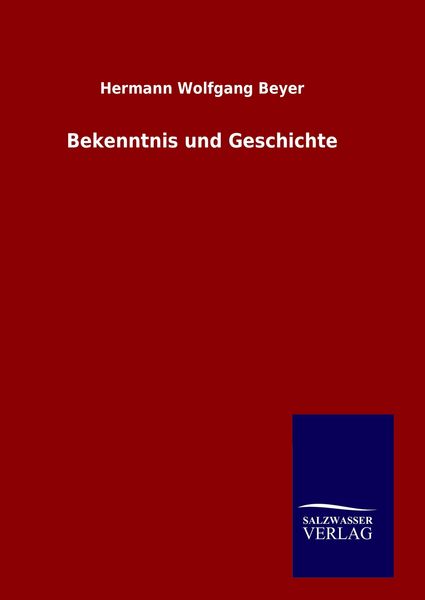 Produktbild: Bekenntnis und Geschichte