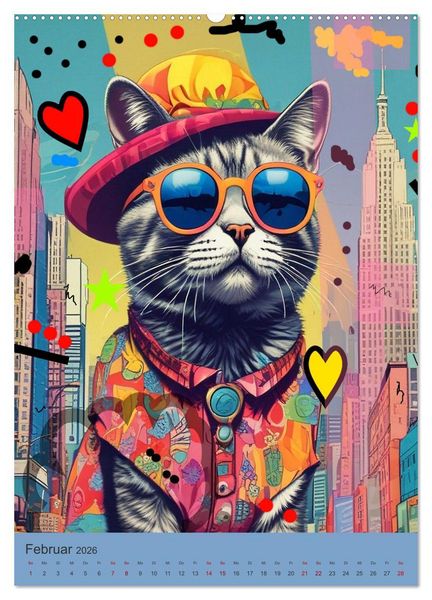 Produktbild: Meine Katze ist der Chef (Wandkalender 2026 DIN A2 hoch), CALVENDO Monatskalender