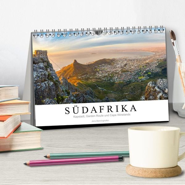 Produktbild: S&uuml;dafrika: Kapstadt, Garden Route und Cape Winelands (Tischkalender 2026 DIN A5 quer), CALVENDO Monatskalender