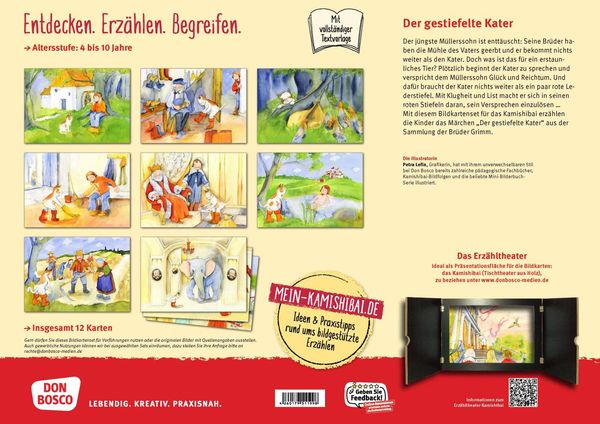 Produktbild: Der gestiefelte Kater. Kamishibai Bildkartenset.