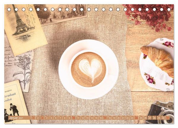 Produktbild: Auf einen Kaffee? (Tischkalender 2027 DIN A5 quer), CALVENDO Monatskalender