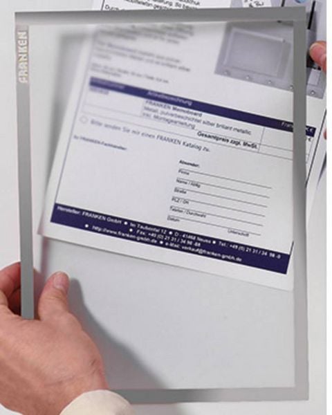 Franken ITSA4M 12 Dokumentenhalter Grau DIN A4