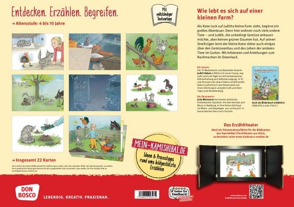 Produktbild: Judiths kleine Farm. Kater Jack sucht einen Freund. Kamishibai Bildkartenset