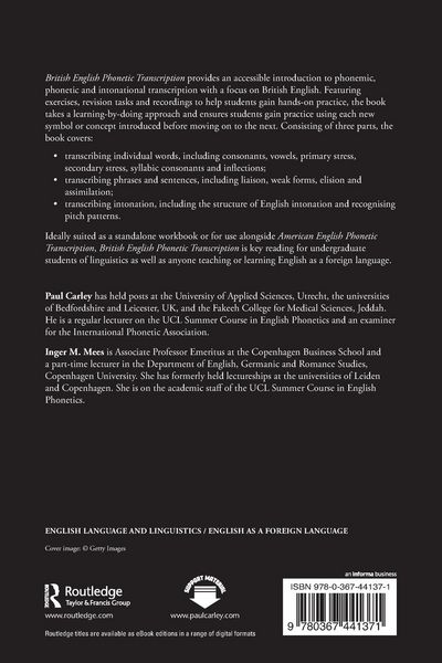 Produktbild: British English Phonetic Transcription