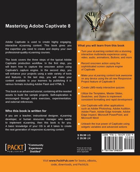 Produktbild: Mastering Adobe Captivate 8