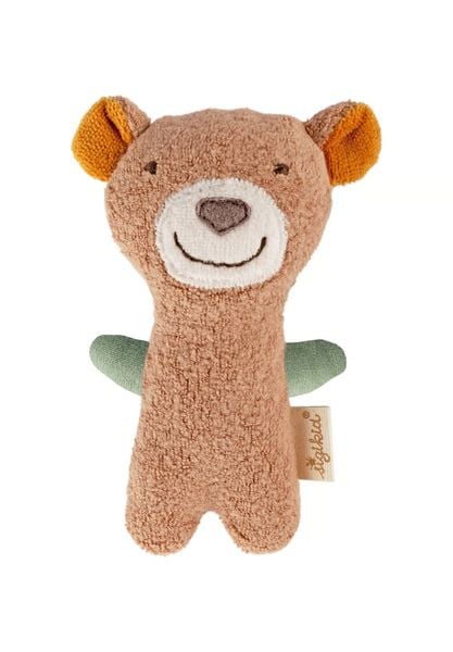 Sigikid 39988 - Greifling Rassel Bär, sigibaby, Baumwolle, 13 cm