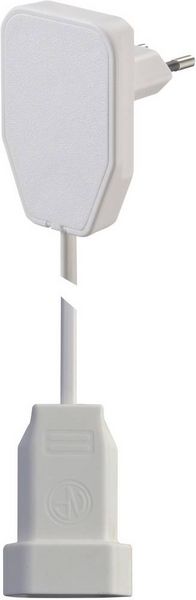 Produktbild: NVB 104573 Strom Verl&auml;ngerungskabel Wei&szlig; 0.80m H03VVH2-F 2X 0,75mm&sup2;