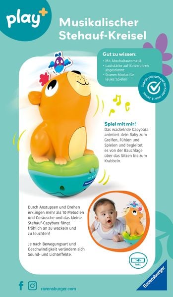 Produktbild: Ravensburger 4874 - play+ Musikalischer Stehauf-Kreisel
