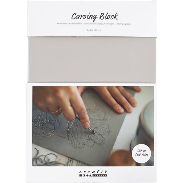 Produktbild: Creativ Company Stempelblock, A4, 21x29,7 cm, Hellgrau, 1 Stk