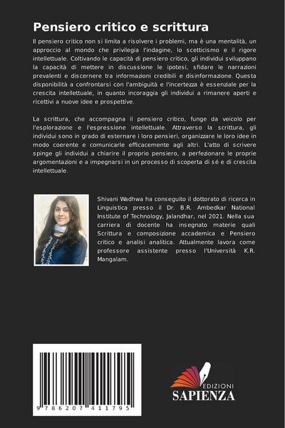 Produktbild: Pensiero critico e scrittura