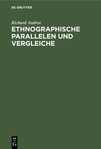 Produktbild: Ethnographische Parallelen und Vergleiche
