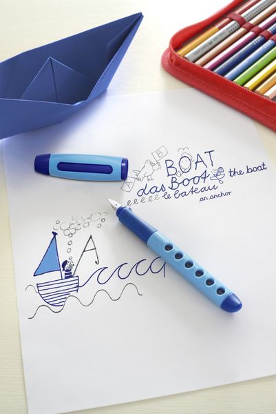 Produktbild: Faber-Castell F&uuml;ller Scribolino A blau Rechtsh&auml;nder