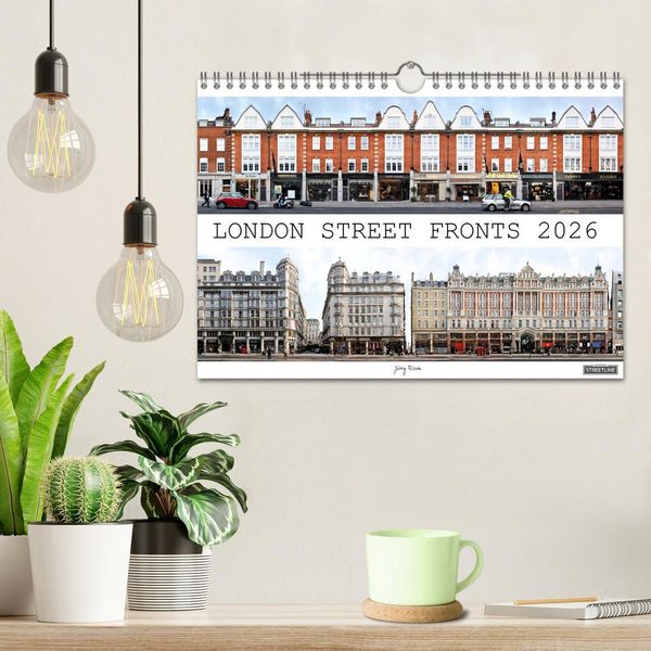 Produktbild: London Street Fronts 2026 / UK-Version (Wall Calendar 2026 DIN A4 landscape), CALVENDO 12 Month Wall Calendar