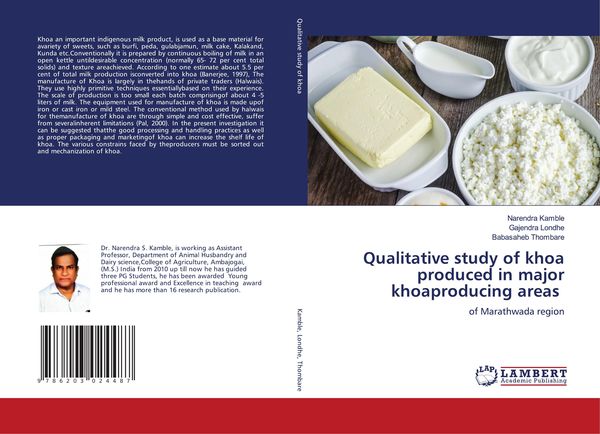 Produktbild: Qualitative study of khoa produced in major khoaproducing areas