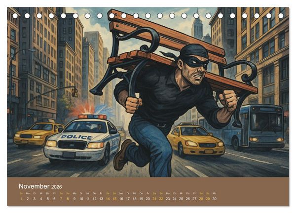Produktbild: Verkehrte Welt - Bilderr&auml;tsel (Tischkalender 2026 DIN A5 quer), CALVENDO Monatskalender