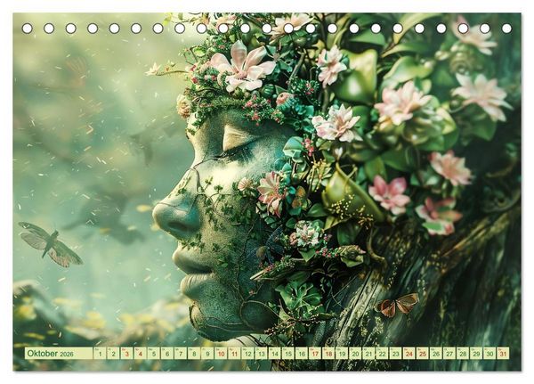 Produktbild: Die vielen Gesichter von Mutter Natur (Tischkalender 2026 DIN A5 quer), CALVENDO Monatskalender