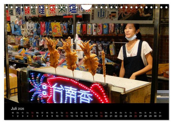 Produktbild: Taiwan kulinarisch erleben (Wandkalender 2026 DIN A4 quer), CALVENDO Monatskalender