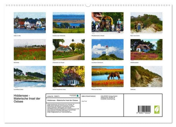 Produktbild: Hiddensee - Malerische Insel der Ostsee (hochwertiger Premium Wandkalender 2026 DIN A2 quer), Kunstdruck in Hochglanz