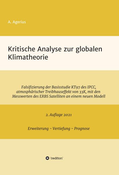 Produktbild: Kritische Analyse zur globalen Klimatheorie