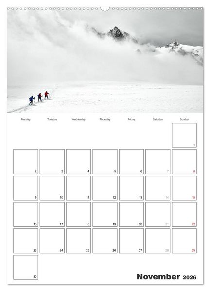 Produktbild: EXPLORING ALPS (High Quality Premium Wall Calendar 2026 DIN A2 portrait),CALVENDO 12 Month Wall Calendar