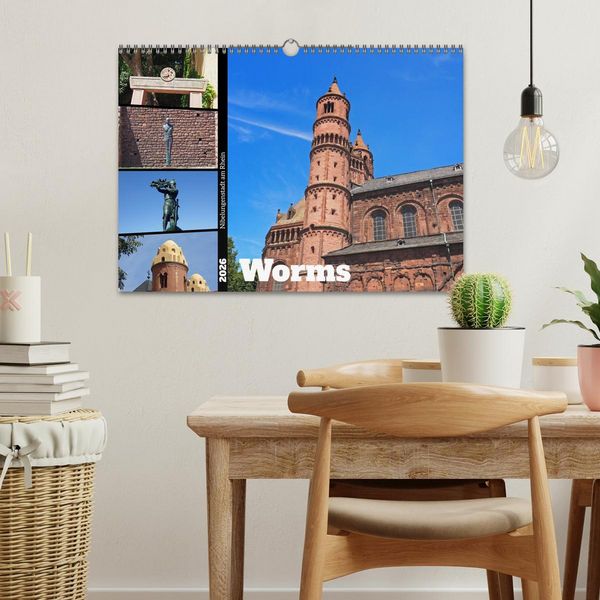 Produktbild: Worms-Nibelungenstadt am Rhein (Wandkalender 2026 DIN A3 quer), CALVENDO Monatskalender