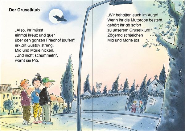 Produktbild: Lesel&ouml;wen - Das Original - 7-Minuten-Geschichten zum Lesenlernen - Achtung, G&auml;nsehaut-Gefahr!