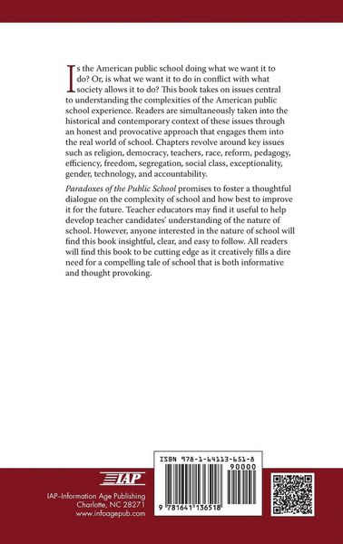 Produktbild: Paradoxes of the Public School